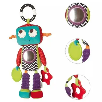 Kūdikių Pliušinis Įdaryti Robotas Lėlės, Žaislai, Vežimėliai su Barškutis Kūdikiui, Lova Lovelę Kabinti Mobiliojo Žaislai Vaikams, Vaikų Dovanų